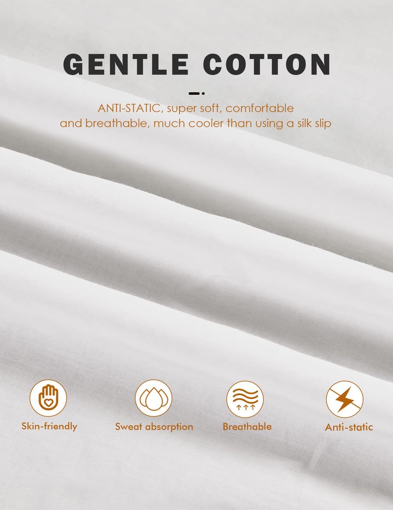 BEAUTELICATE Half Slip Skirt Extender 100% Cotton Vintage Underskirt with Lace Embroidery - Image 4